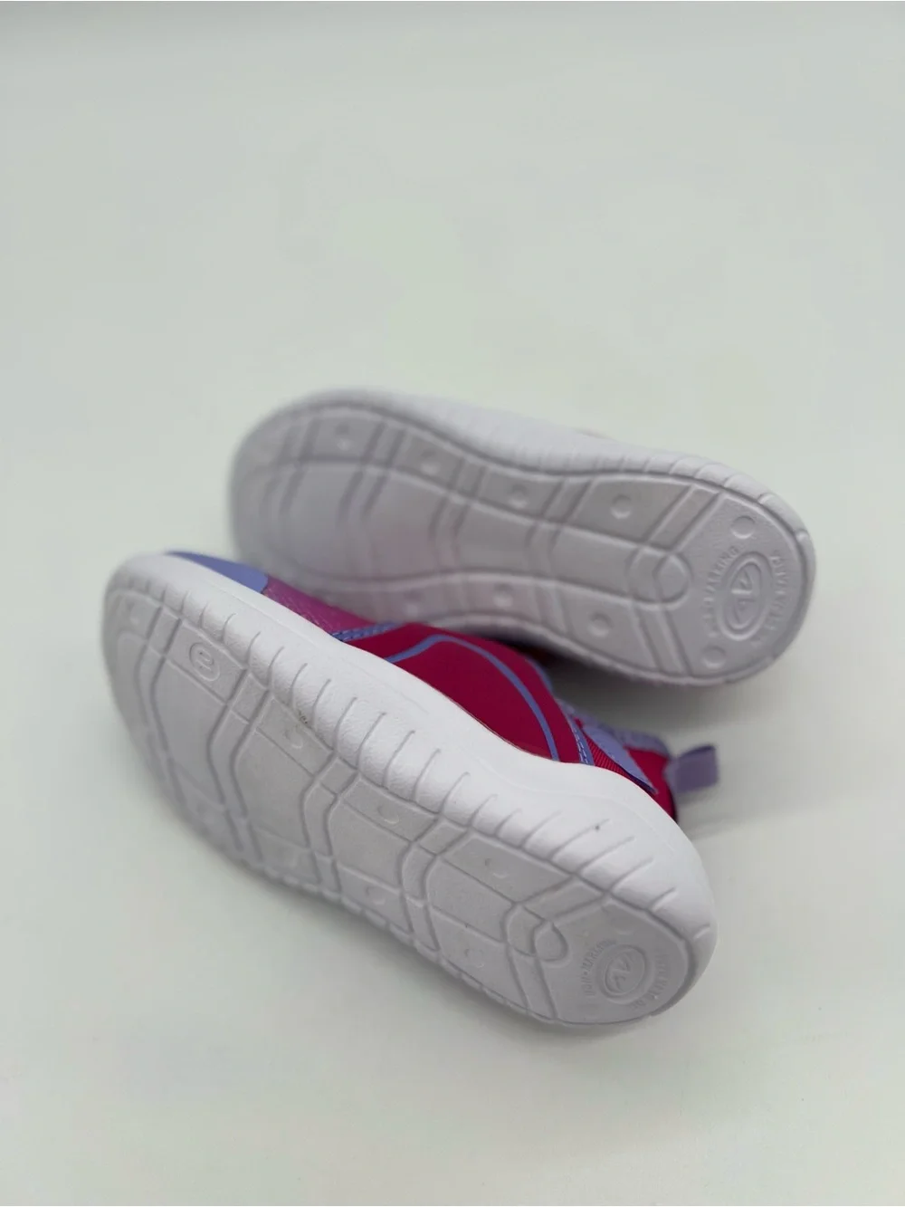 Athletic Works Girls Sneakers Purple Pink Sz 10 Memory Foam